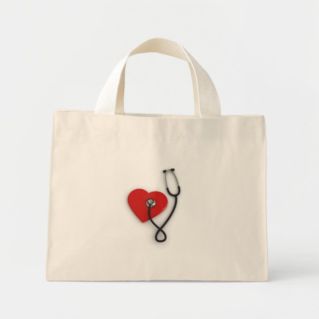 Mini Tote Bag Bourse Médicale (Devant)