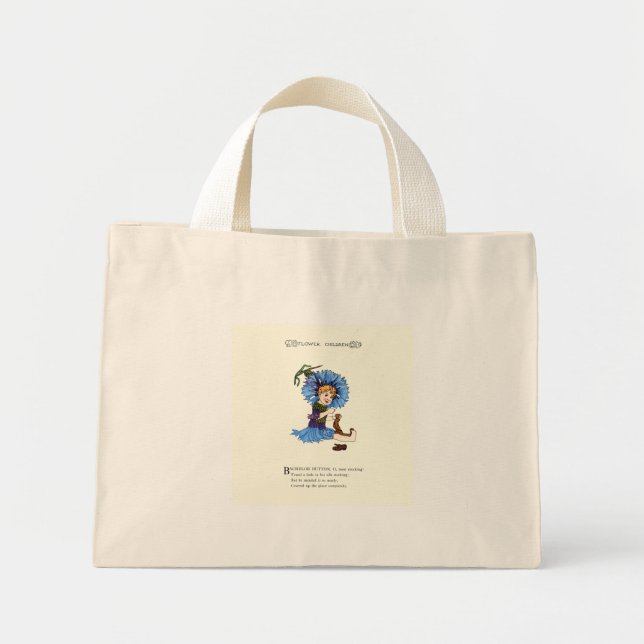 Mini Tote Bag Bouton de licence (Devant)