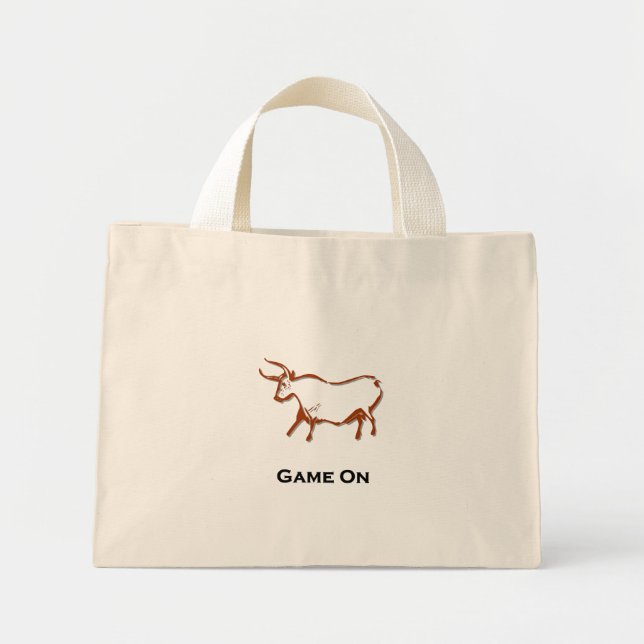 Mini Tote Bag Bull Game on (Devant)