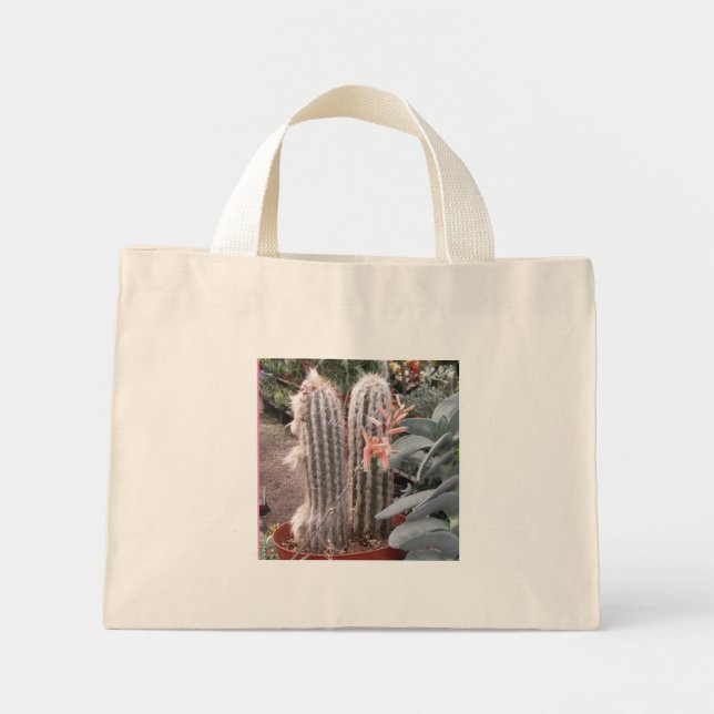 Mini Tote Bag Cactus Gift Bag (Devant)