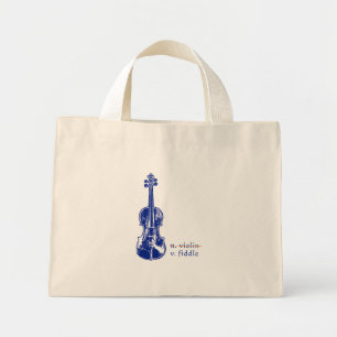 Mini Tote Bag Cadeau de musique Bluegrass Country pour violon