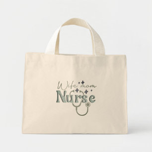 Mini Tote Bag Cadeau d'infirmière pour la Fête des mères infirmi