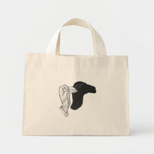 Mini Tote Bag Camion Silhouette à la main