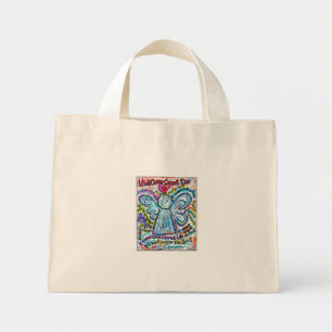 Mini Tote Bag Cancer coloré Peinture de l'ange