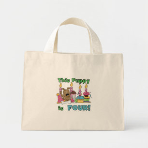 Mini Tote Bag Ce chiot est quatre t-shirts et cadeaux