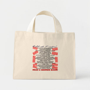 Mini Tote Bag Célébrons la liberté !  Lire un livre interdit 