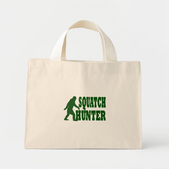Mini Tote Bag Chasseur de squatch (Devant)