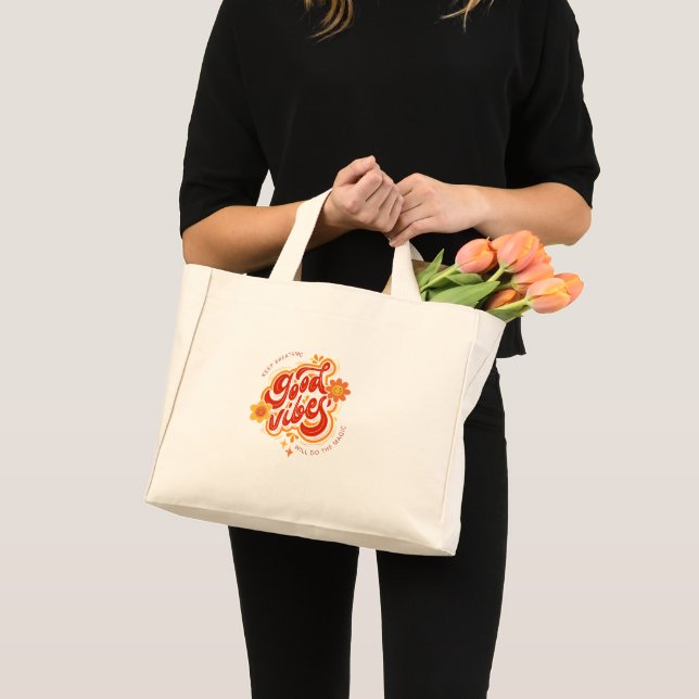 Mini Tote Bag Chic Vibes Bonnes au Quotidien (Devant (produit))