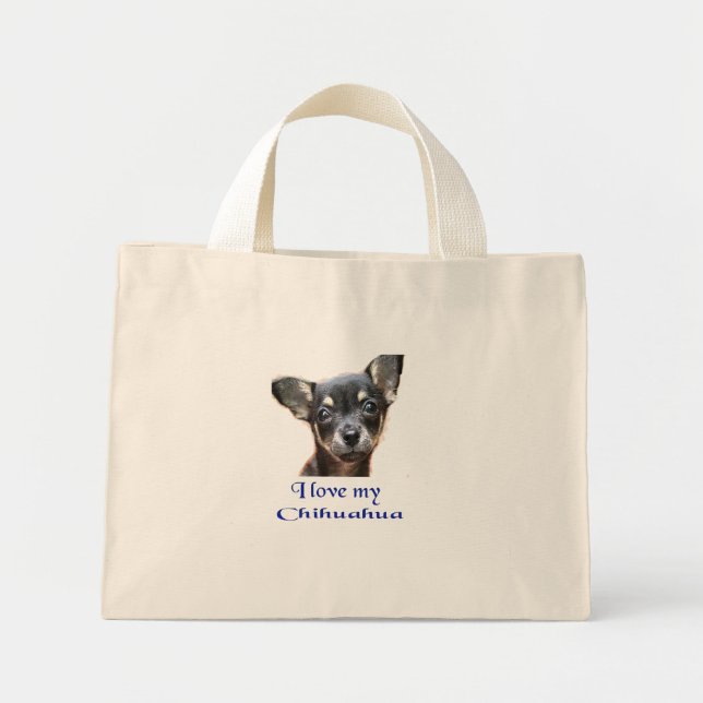 Mini Tote Bag Chihuahua (Devant)