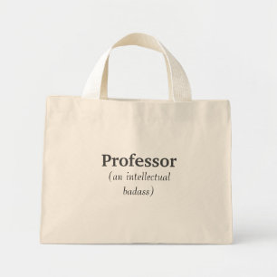Mini Tote Bag Citation Inspirationnelle du professeur Badass