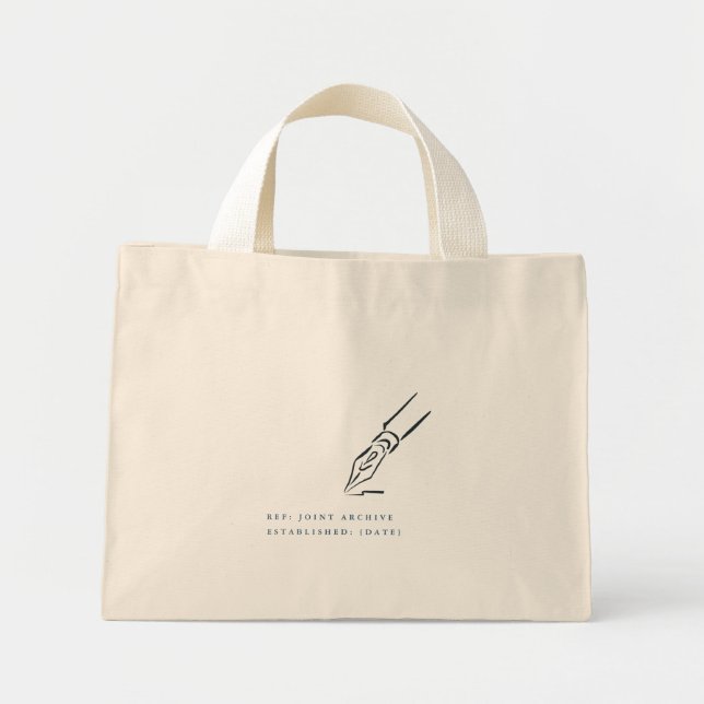 Mini Tote Bag Civil Ceremony Non Traditional Wedding Gift (Devant)
