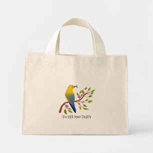 Mini Tote Bag coccinelle insecte savoureux et coloré oiseau girl