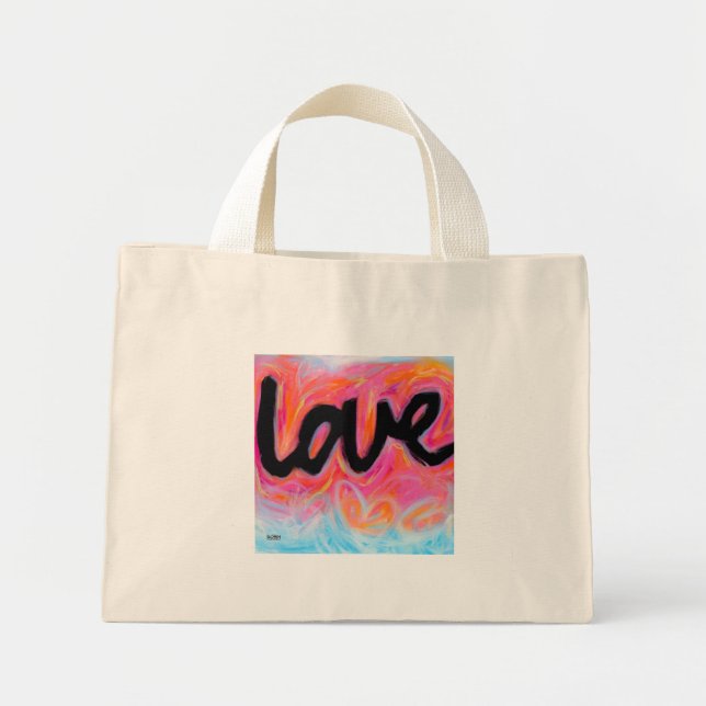Mini Tote Bag Collection "LOVE" Tiny Fourre-tout (Devant)