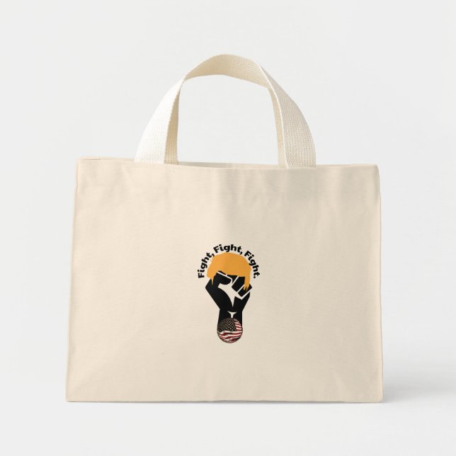 Mini Tote Bag Combattre, combattre, combattre (Devant)