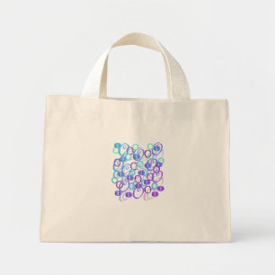Mini Tote Bag Confettis de lettres "O"