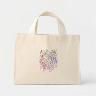 Mini Tote Bag Confettis en forme de lettre "Y"