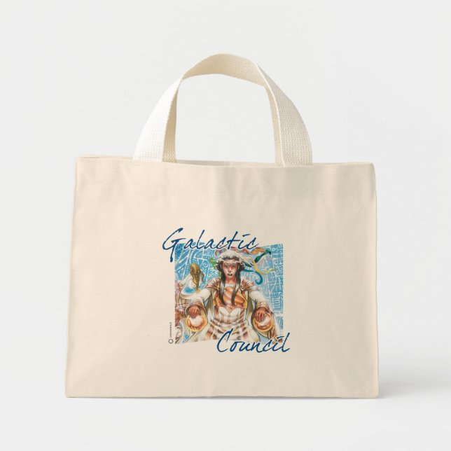 Mini Tote Bag Conseil galactique fourre-tout (Devant)