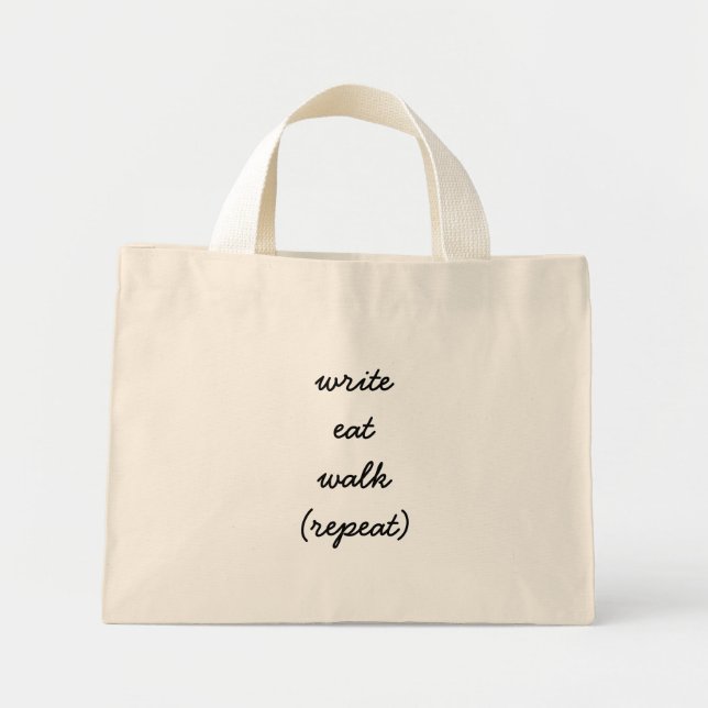 Mini Tote Bag Conserver l'écriture (Devant)
