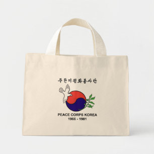 Mini Tote Bag Corps de la paix Corée minuscule Fourre-tout
