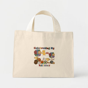 Mini Tote Bag Crazy For Sports 4th Birthday T-shirts et cadeaux