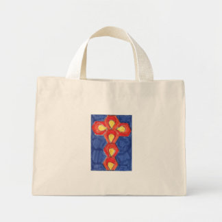 Mini Tote Bag Cross Motif Tiny Fourre-tout