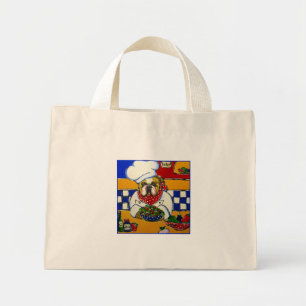 Mini Tote Bag Cuisinier Bouledogue