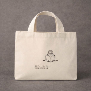 Mini Tote Bag Dark Academia – Encrier   Cadeau pour Introverti 