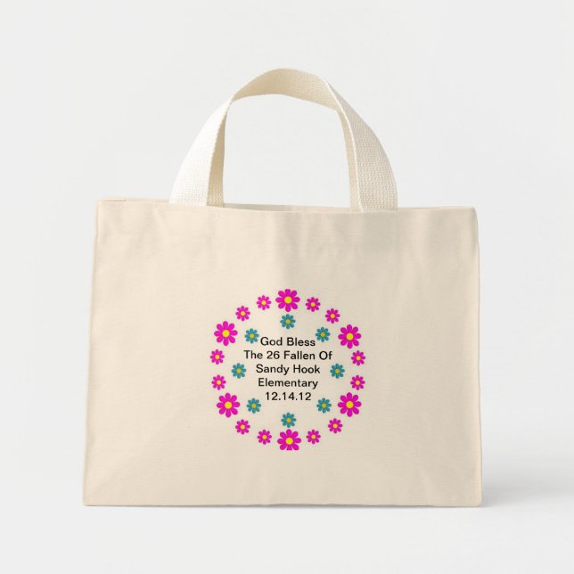 MINI TOTE BAG DIEU BLESSE LES 26 CHUTES... (Devant)