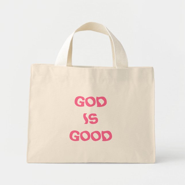 MINI TOTE BAG DIEU EST BON (Devant)