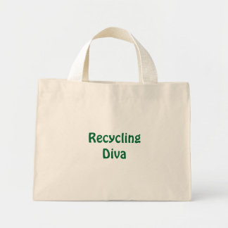 Mini Tote Bag Diva de recyclage