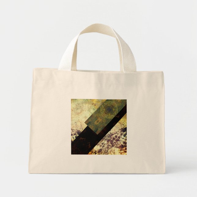 Mini Tote Bag dragon noir (Devant)