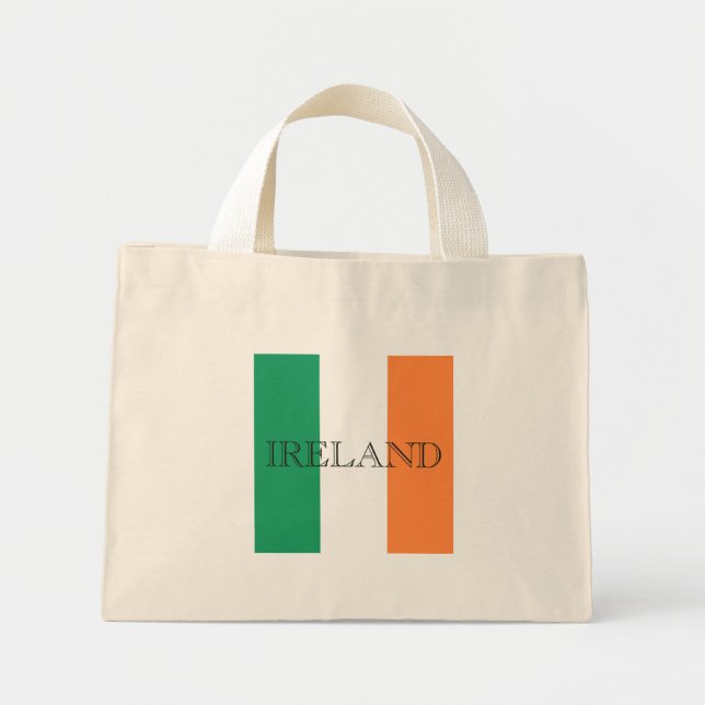 Mini Tote Bag Drapeau irlandais Irlande ttcn (Devant)