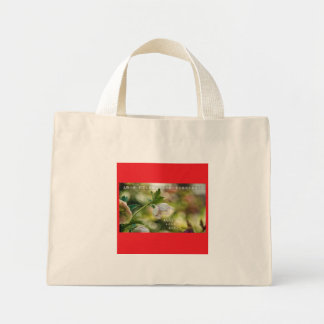 Mini Tote Bag Earthlight and Healing Japanese Flowers and Poetry