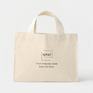 Mini Tote Bag Elegant custom your logo template