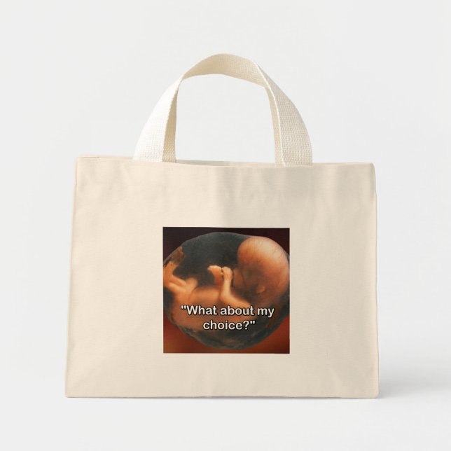Mini Tote Bag "Et mon choix ?" (Devant)