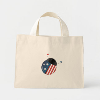 Mini Tote Bag Étoiles et rayures Ladybug