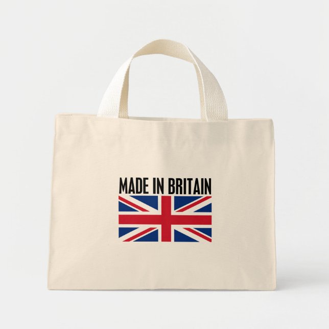 Mini Tote Bag Fait en Grande-Bretagne (Devant)