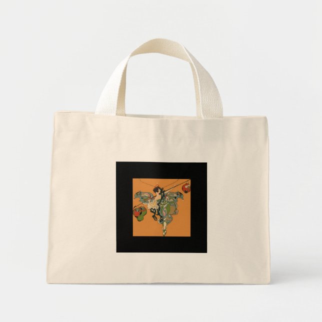 Mini Tote Bag Fée Ballerine Avec Lanternes (Devant)