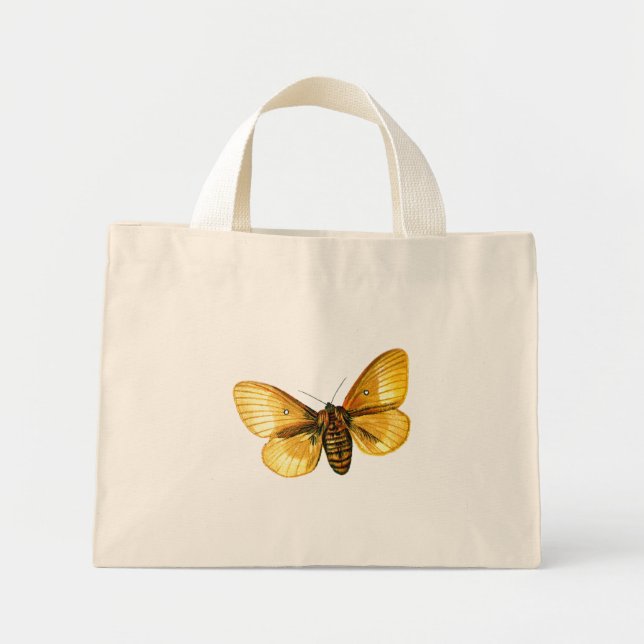 Mini Tote Bag femelle de Bombyx quercus (Devant)