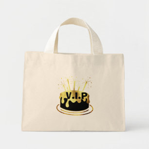 Mini Tote Bag Fête Cadeau VIP moderne tendance Anniversaire Favo