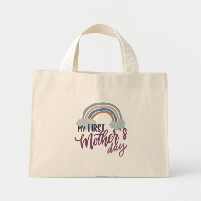 Mini Tote Bag Fête de ma première mère (Devant)