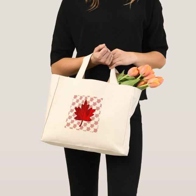 Mini Tote Bag Feuille d'érable canadienne par Shirley Taylor Min (Devant (produit))