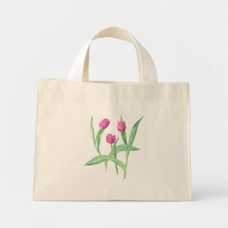 Mini Tote Bag fleurs