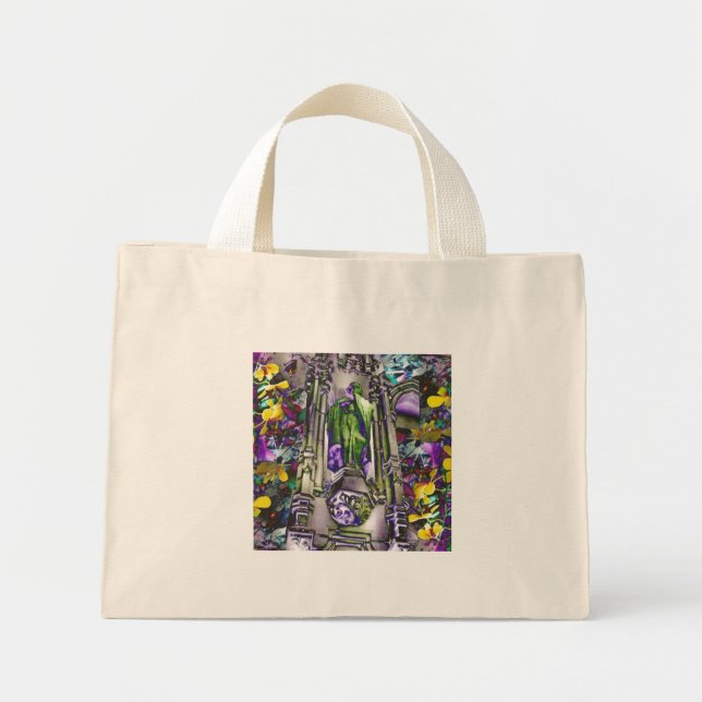 Mini Tote Bag Fleurs du mal (Devant)