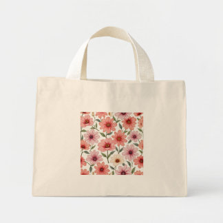 Mini Tote Bag Fourre-tout à fleurs