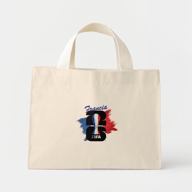 Mini Tote Bag Francia fans mundial 2026 (Devant)