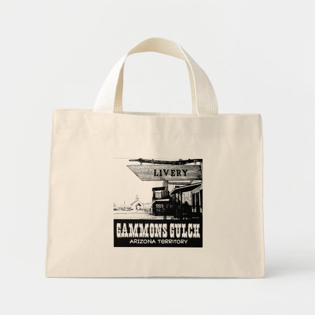 Mini Tote Bag Gammons Gulch Old West The Livery (Devant)