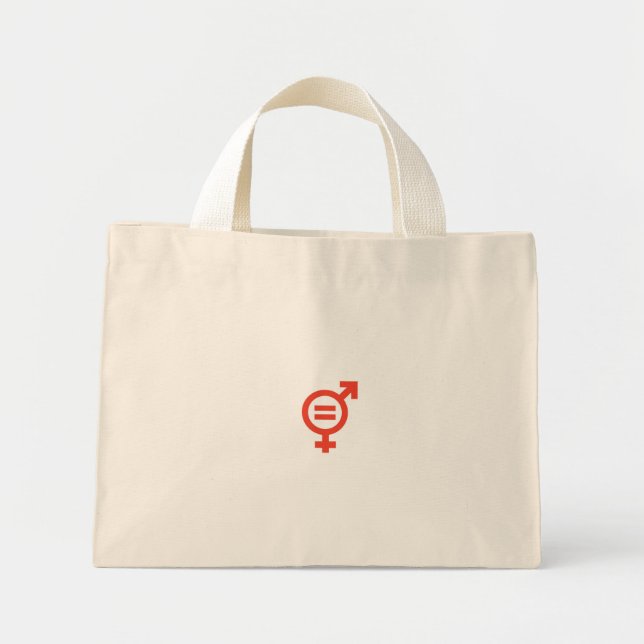 Mini Tote Bag Gender Equality (Devant)