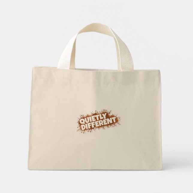 Mini Tote Bag Giraffe Au Calme Différent - Giraffe Art (Dos)