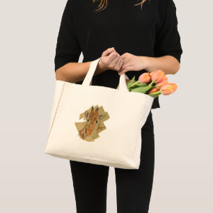 MINI TOTE BAG GIRAFFE "HMM"